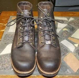 EUC Men's Chippewa 20065 6 Inch Brown Lace Up Boot